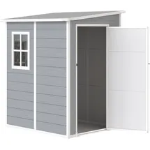 Outsunny Gartenhaus 1,49 x 1,22 m Grau