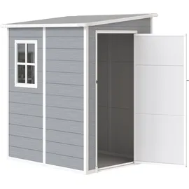 Outsunny Gartenhaus 1,49 x 1,22 m Grau