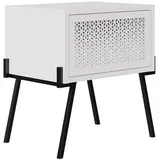 Decortie Nachtschrank Naive 48 x 34 x 51 cm Weiß