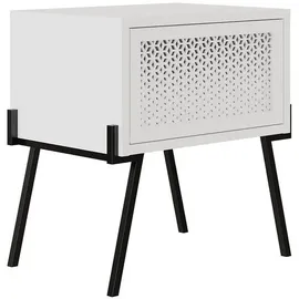 Decortie Nachtschrank Naive 48 x 34 x 51 cm Weiß