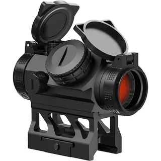Feyachi V30 2MOA Rotpunktvisier Auto On & Off 1x20mm Kompakte Leuchtpunktvisier, Hochklappbaren Objektivabdeckungen