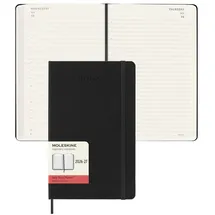 Moleskine Tagesnotizkalender 18 Monate A5 Schwarz 2026/2027