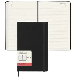 Moleskine Tagesnotizkalender 18 Monate A5 Schwarz 2026/2027