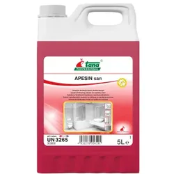 TANA APESIN san Bad- und Sanitär-Schnellreiniger, Desinfektionsreiniger ideal geeignet für verschiedenste Einrichtungen, 5 Liter - Kanister