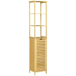 kleankin Badezimmerschrank Bambus