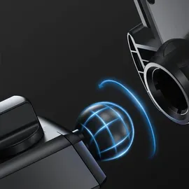 Joyroom KFZ Autohalterung mit versellbarem Arm Handy-Halterung kompatibel mit Armaturenbrett schwarz