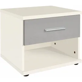 WIMEX Nachtschrank Joker 46 x 40 x 38 cm Grau/Weiß