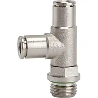 Riegler T-Steckverschraubung L-Form drehbar G 3/8 a Ø 12