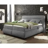 Evolution Boxspringbett mit Motor 180x200cm elektrisch Doppelbett Dunkelgrau, Ausführung:Variante 1