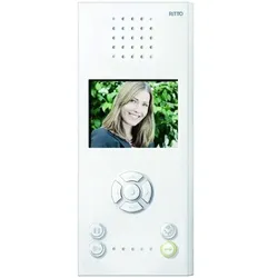 Ritto Video-Freisprechstelle, Color Komfort, weiß, Farb-TFT-Display mit 89 mm Displaydiagonale