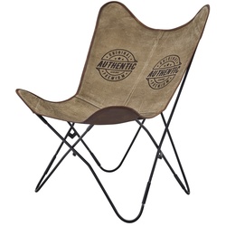 HTI-Living Sessel Canvas Braun