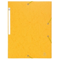 Exacompta Sammelmappe Colorspan-Karton mit Gummizug, A4 gelb