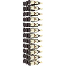 vidaXL Wand-Weinregal 36 Flaschen 1-tlg. Weiß