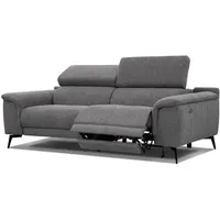 Courtois Laville Relaxsofa, Dunkelgrau, Textil, Rechteckig, 212x82x103 cm, Wohnzimmer, Sofas & Couches, Sofas, Heimkino Sofas