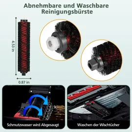 isinlive 17 Stück Zubehör für Roborock S8 Pro Ultra Staubsauger -2*Hauptbürste (DuoRoller Bürste),1*Reinigungsbürste, 4*Wischtücher VibraRise 2.0,4*W...