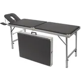 Alu-Kofferliege Robusta ST, inkl. Kopfteil + Armablage, 170/210x56x70-82 cm