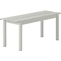 Muuto Linear Steel Gartenbank, 110 cm grau