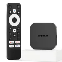 ETOE 4K Android 11.0 Smart-TV-Box mit Netflix-Zertifizierung, unterstützt Chromecast, Google Assistant, Dolby Audio, 2,4G+5G WiFi, Bluetooth 5.0, 2GB+16GB Fernsehbox für Projektor/Monitor