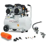 Starkwerk Flüsterkompressor Druckluft Kompressor SW457/8 50L 8bar 1,5kW 69dB