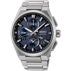 Seiko SSH161J1 Astron GPS Solar Herrenarmbanduhr Titan/Blau
