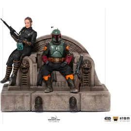 Iron Studios Star Wars Boba Fett & Fennec Shand auf Thron Statue 23 cm