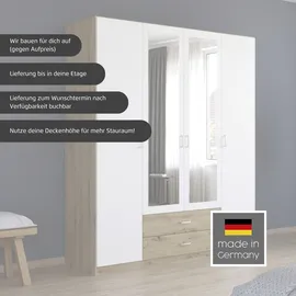 Rauch Drehtürenschrank GAMMA 91 x 210 x 54 cm Beige