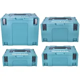 Makita Makpac Set Gr. 1 + 2 + 3 + 4 Transportbox und Werkzeugkiste