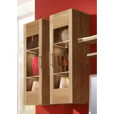 vogl möbelfabrik Hängevitrine VOGL MÖBELFABRIK "Toronto", braun (wildeiche teilmassiv), B:42cm H:115cm T:31cm, Schränke