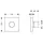 Hansgrohe FMS Axor Starck Trio/Quat. UP-Ab-/Umst.-Vtl., polished black chrome