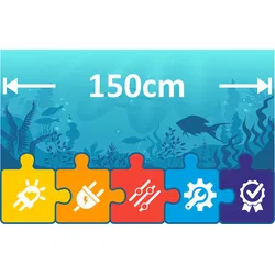 spotBEAM LED Beleuchtung für LEDaquaristik 150cm Aquarium Abdeckungen | Komplett...            
