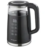 Michelino digitaler Wasserkocher 1,7 Liter mit Temperaturwahl 74357 - Schwarz