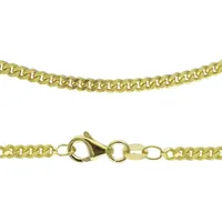 FIRETTI Goldkette »Panzerkettengliederung, in verschiedenen Breiten" erhältlich«, Made in Germany, 72505542-45 gelb