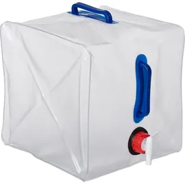 Relaxdays Wasserkanister 20 L blau/rot/weiß