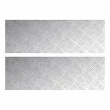 vidaXL Rautenscheiben 2 Stk Silber 90 x 30 cm Aluminium 4104307