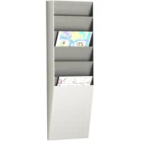 Paperflow Wandprospekthalter grau