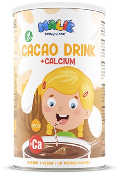 Nature's Finest Malie Bio Cacao drink with Calcium - Gesunder Kakao angereichert mit 250 g