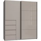 WIMEX Schwebetürenschrank Bali 180 x 208 x 64 cm Grau