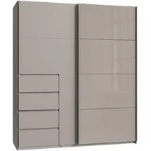 WIMEX Schwebetürenschrank Bali 180 x 208 x 64 cm Grau