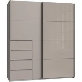 WIMEX Schwebetürenschrank Bali 180 x 208 x 64 cm Grau