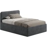 home collective Polsterbett Anthrazit Textil, Schichtholz, 140x200 cm, Schlafzimmer, Betten, Polsterbetten