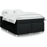 vidaXL Boxspringbett 180 x 200 cm Schwarz