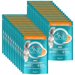 Purina One Cat Adult mit Huhn und grünen Bohnen 26x85g