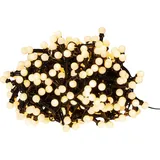 eglo christmas EGLO LED Lichterkette für innen und außen, Außenbeleuchtung warmweiß, Outdoor-Weihnachtsbeleuchtung mit Timer und 8 Leuchtmodi, 6 m