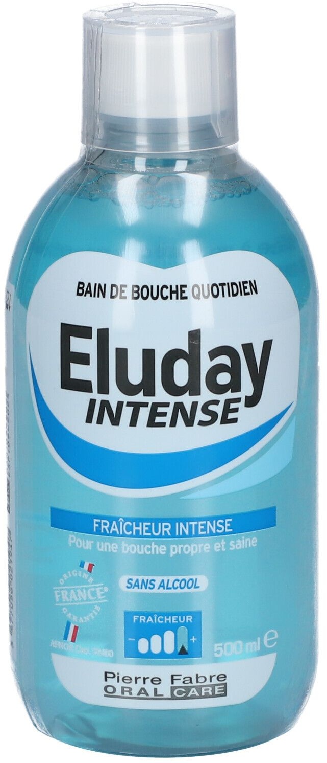Eluday Intense Bain de Bouche Fraîcheur Intense 500 ml bain de bouche