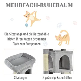 PawHut Kratzbaum 59 x 39 x 83 cm silber