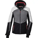 KILLTEC Damen Skijacke/Funktionsjacke mit abzippbarer Kapuze und Schneefang KSW 66 WMN SKI JCKT, graumelange, 40,