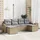 vidaXL Garten Essgruppe 6-tlg. Beige/Hellgrau