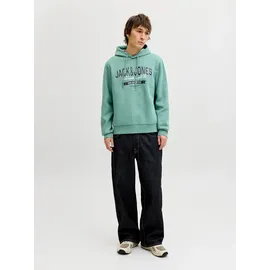 JACK & JONES Hoodie mit stylischem Print Mineral Blau M