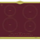 Kaiser Küchengeräte Induktions-Kochfeld Kaiser Empire Kochfeld Induktion KCT 6195 iRotEm Induktionskochfeld 60 cm Autark Bordeaux, 4 Induktions-Kochzonen mit Power-Funktion (Booster), Touch control, Timer, Induktionskochfeld 60 cm, Kochfeld 4xQickHeat Kochzonen,Bordeaux rot