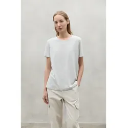 ECOALF für Damen. MCWGATSLAKE00824S24-302 T-shirt See grau (M), Lässig, Kurzarm, Bio-Baumwolle, Nachhaltig
